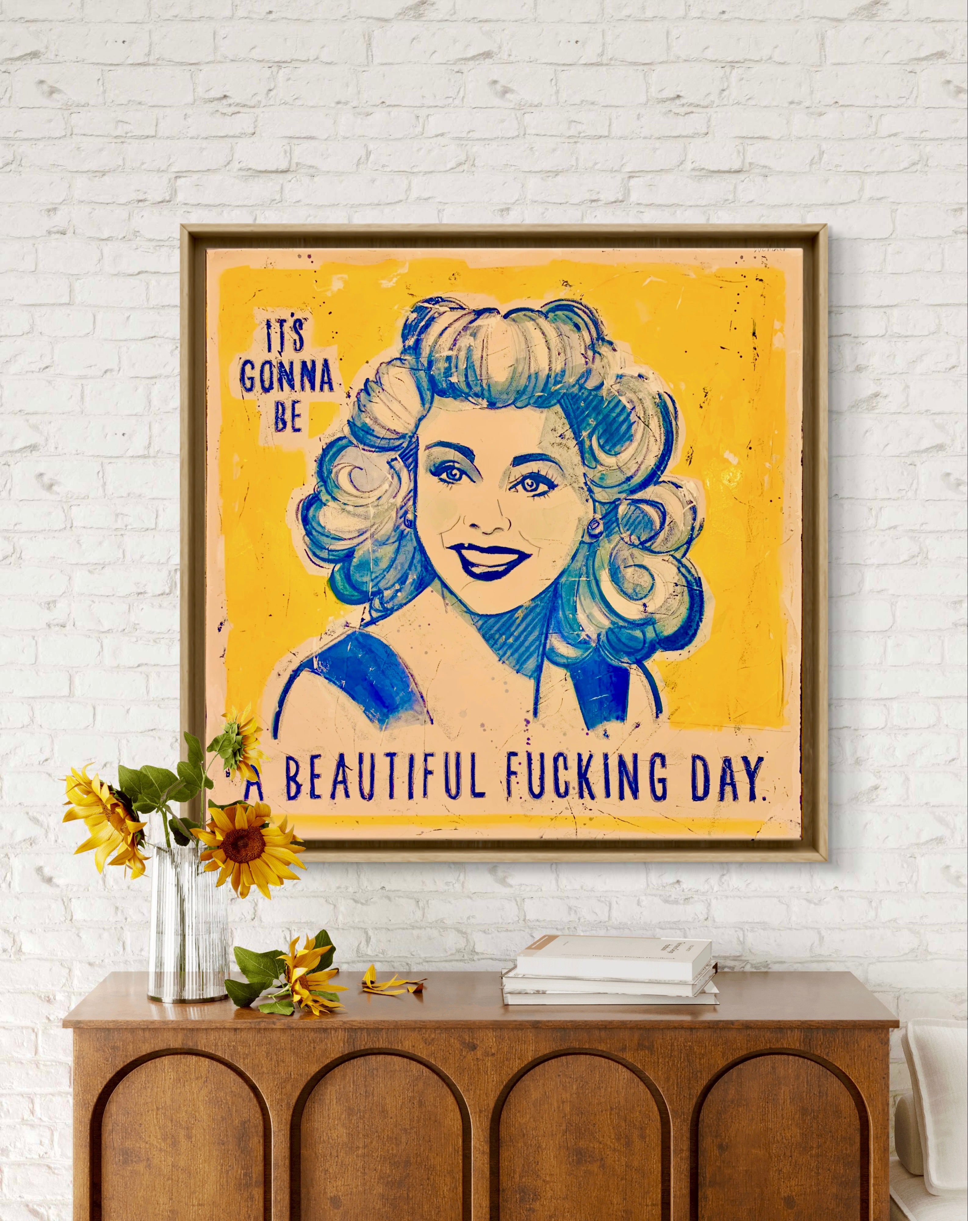 Beautiful F Day Original Painting