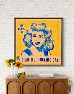 Beautiful F Day Original Painting