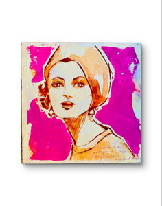 America is My Country, Paris is My Hometown Original Painting