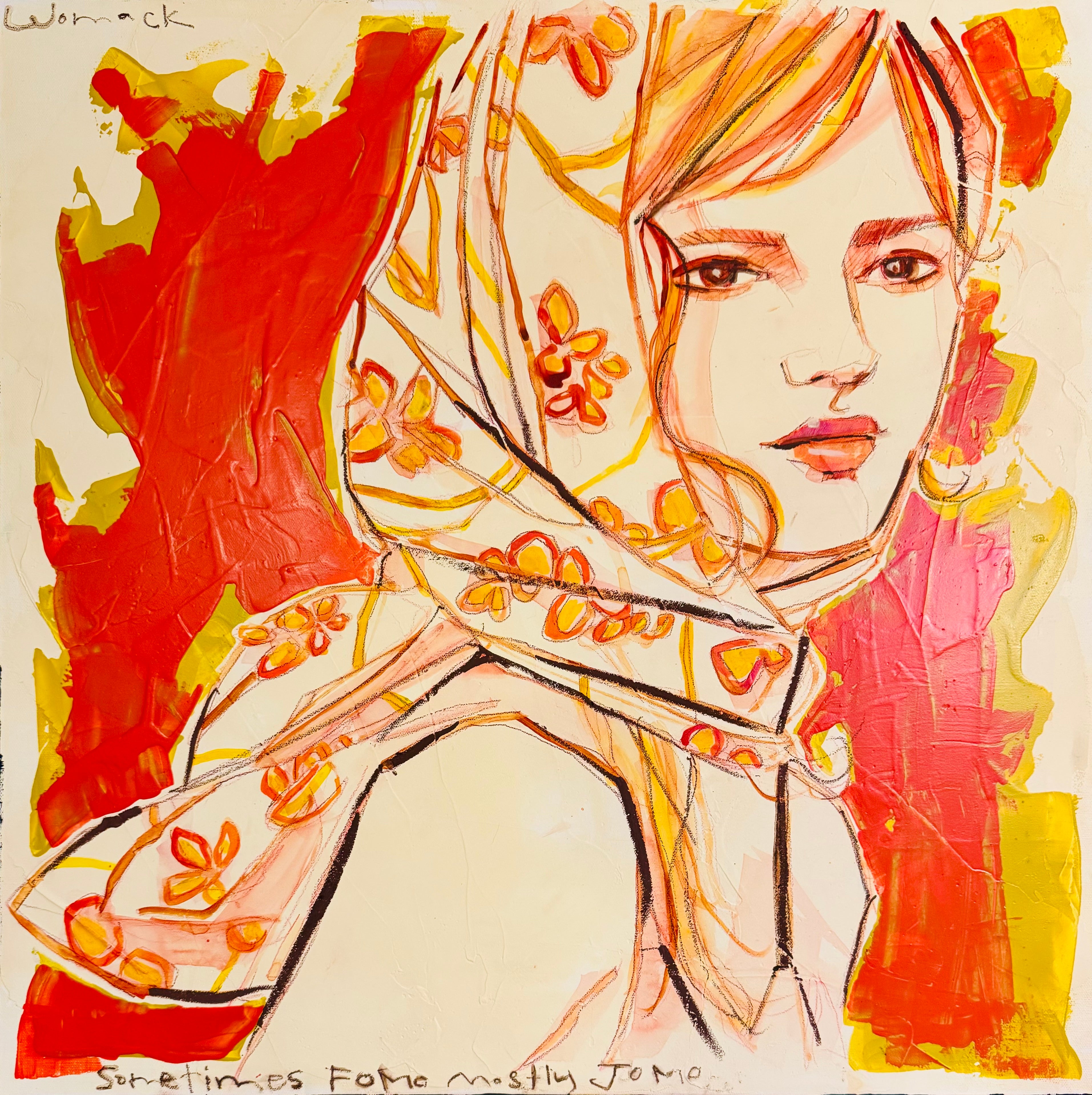 Sometimes FOMO, Mostly JOMO Original Painting