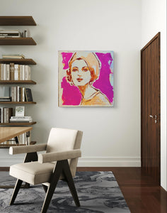 America is My Country, Paris is My Hometown Original Painting