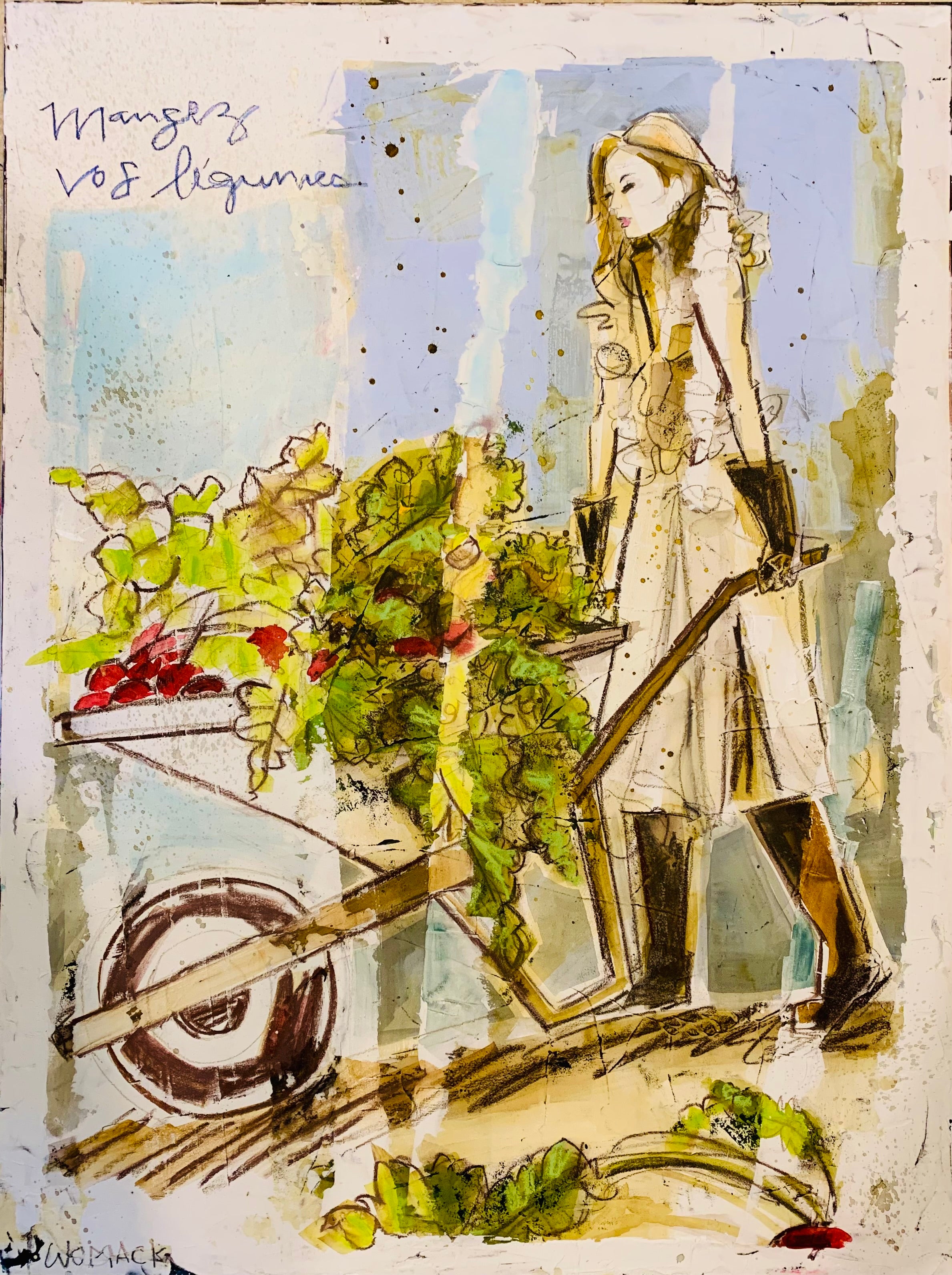 SOLD Eat Your Vegetables Original Painting