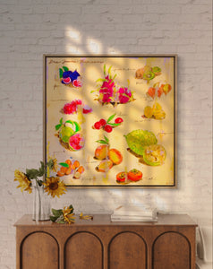 Tropical Fruit montage Original Painting