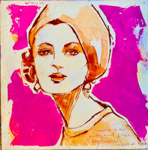America is My Country, Paris is My Hometown Original Painting