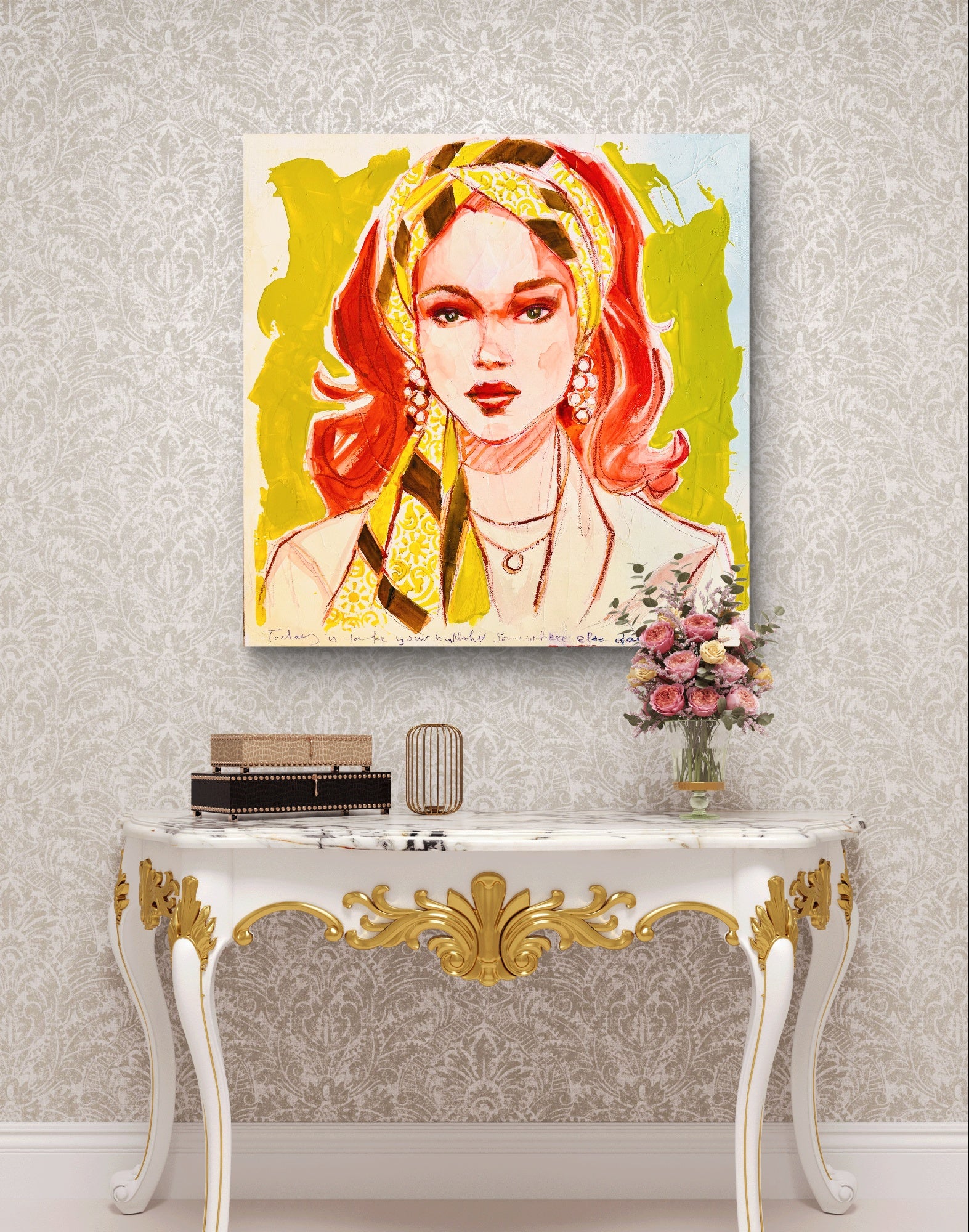 Today Is, Take Your Bullshit Somewhere Else Day Original Painting