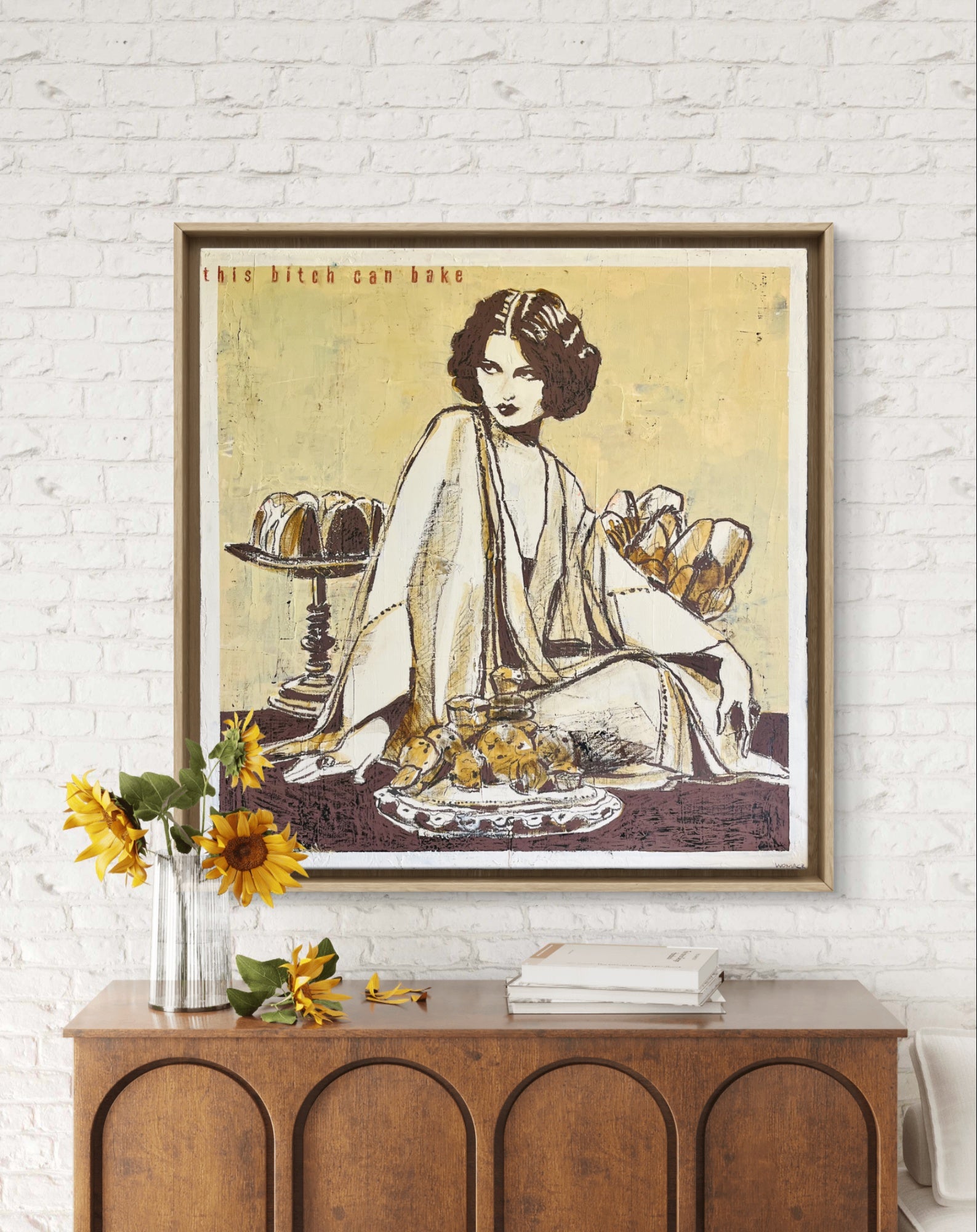This Bitch Can Bake Original Painting
