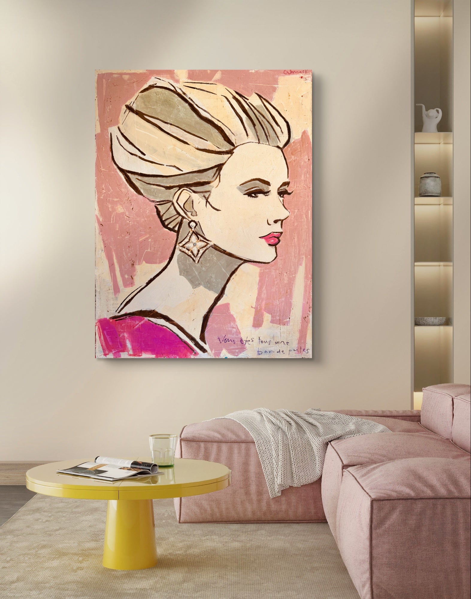Vous Etes Tous Une Bande Putes Original Painting
