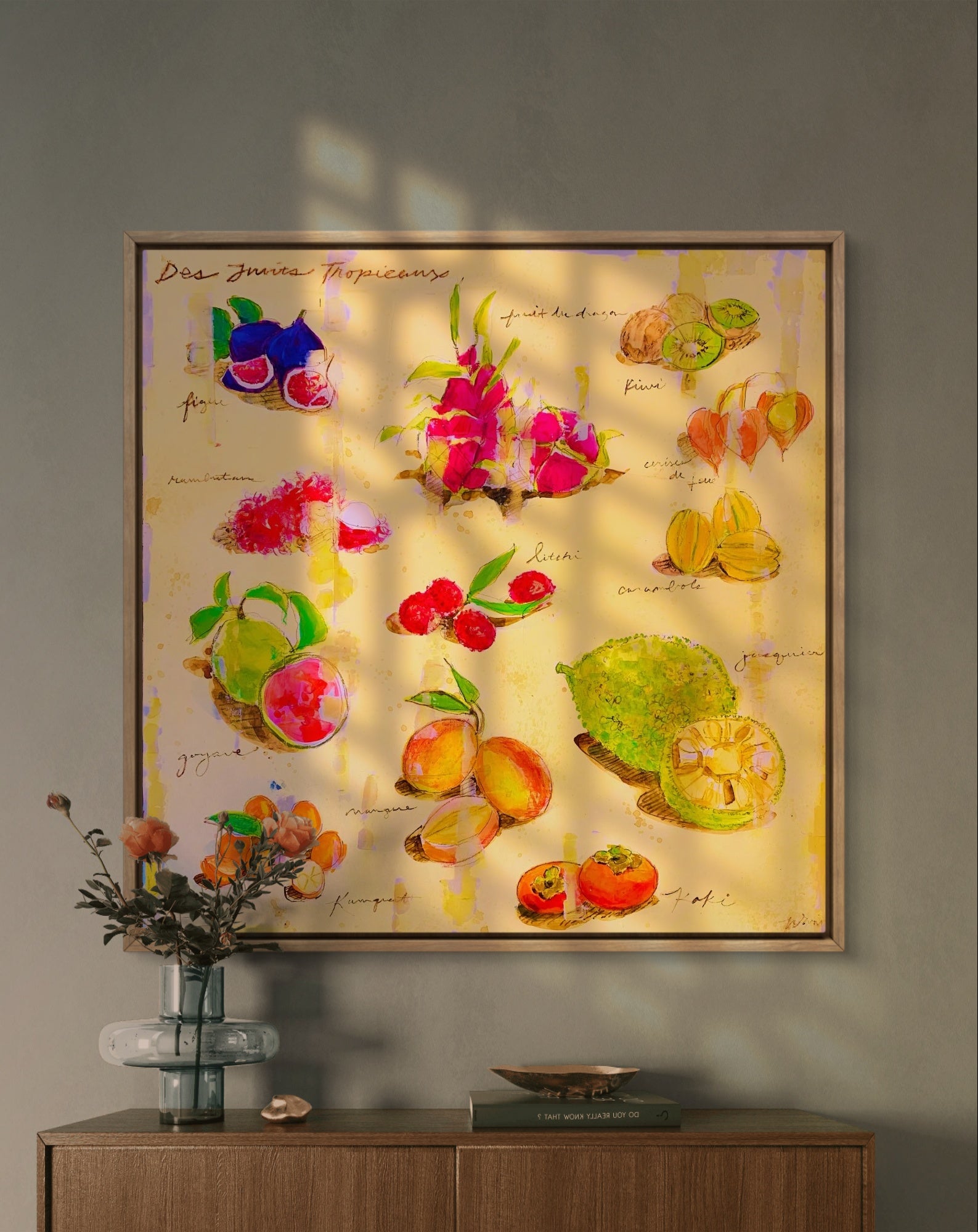 Tropical Fruit montage Original Painting