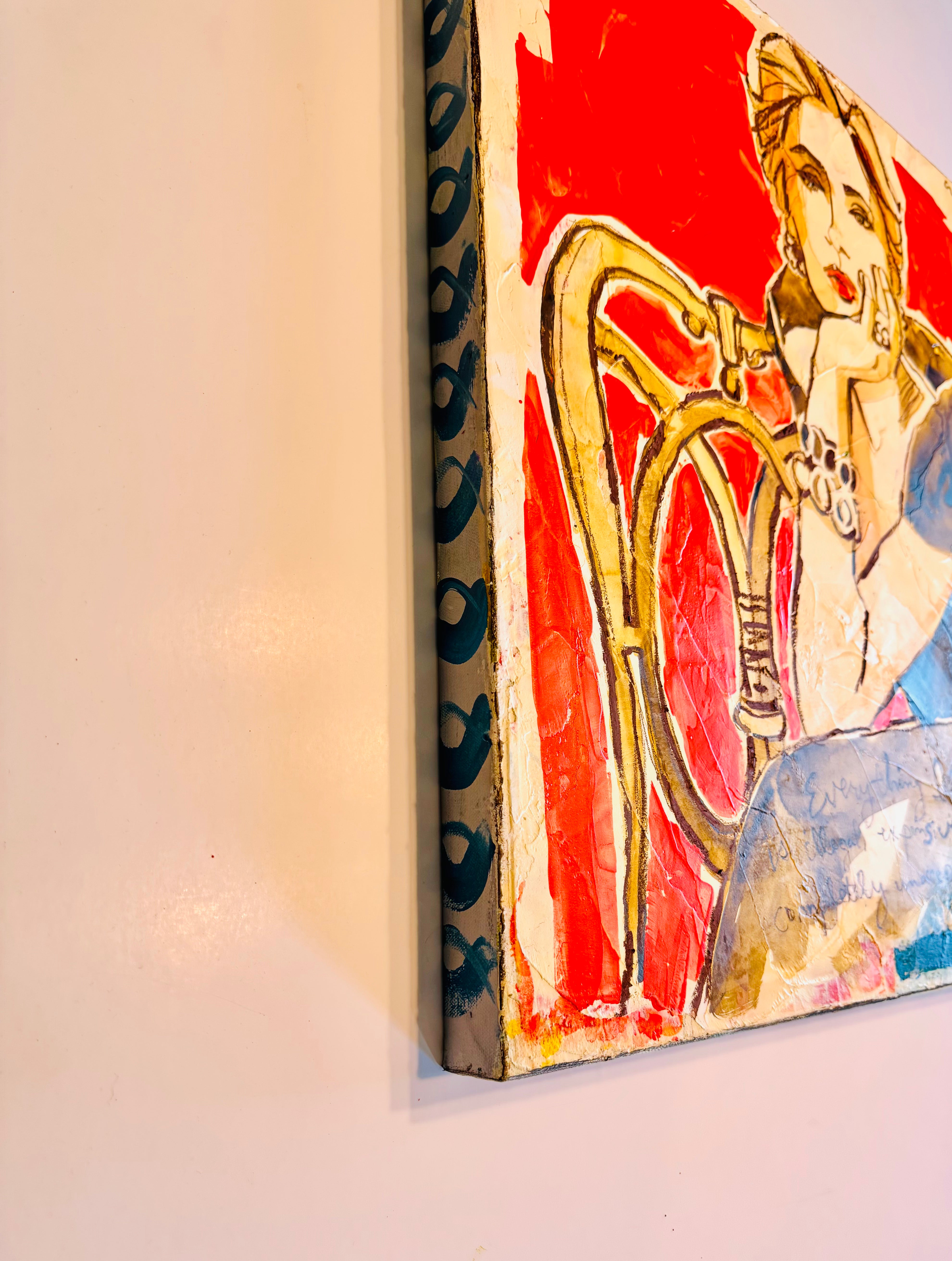 Everything I Love is Illegal, Expensive or Completely Unacceptable Original Painting
