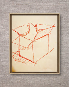 Dreaded Box Cat Original Painting