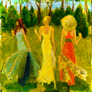 (3-4 Person) Women and Wine Custom Painting