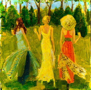 (3-4 Person) Women and Wine Custom Painting