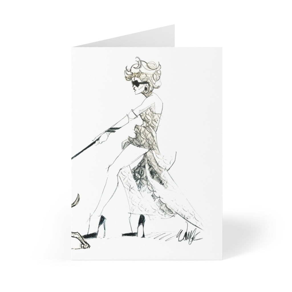 Do it in Stilettos or not at all Greeting Cards (8 pcs)