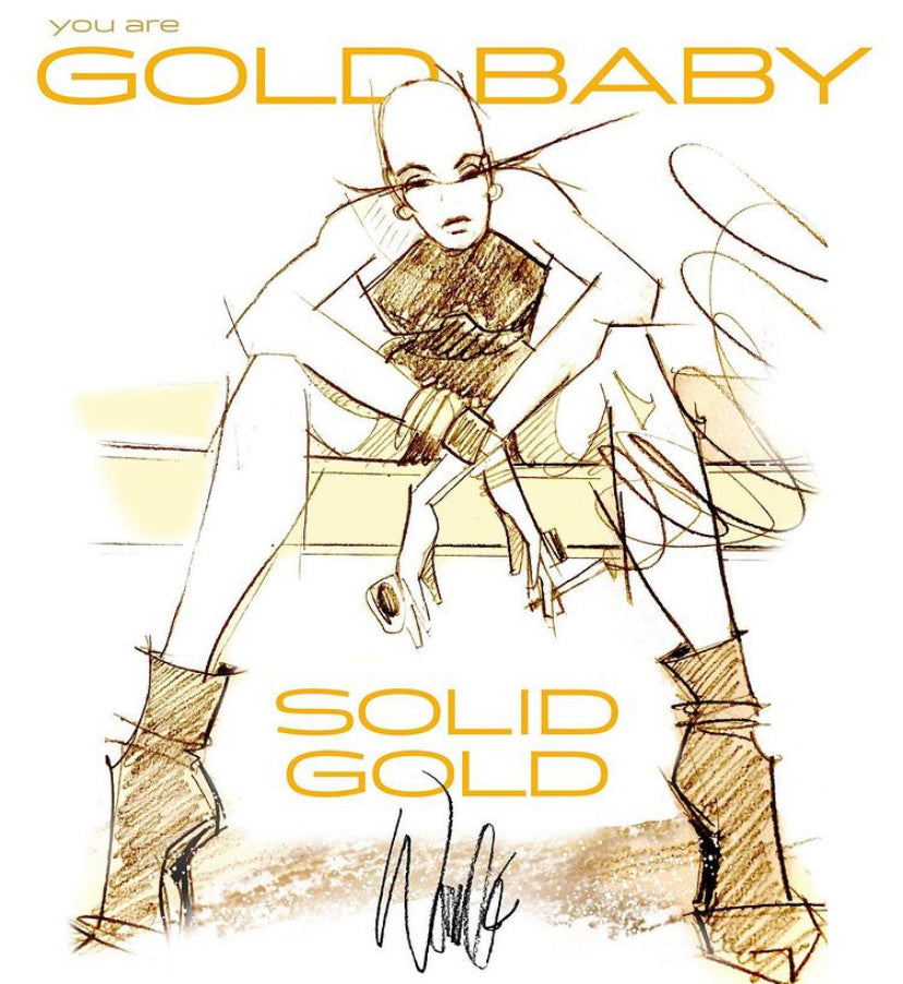 Solid Gold print