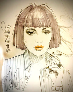 Cant Take My Eyes Off You Original Sketch