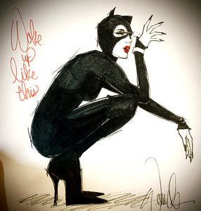 Woke up Like this (cat woman) print