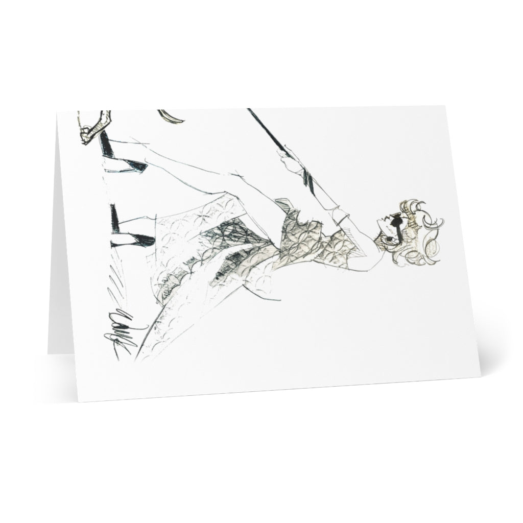 Do it in Stilettos or not at all Greeting Cards (8 pcs)