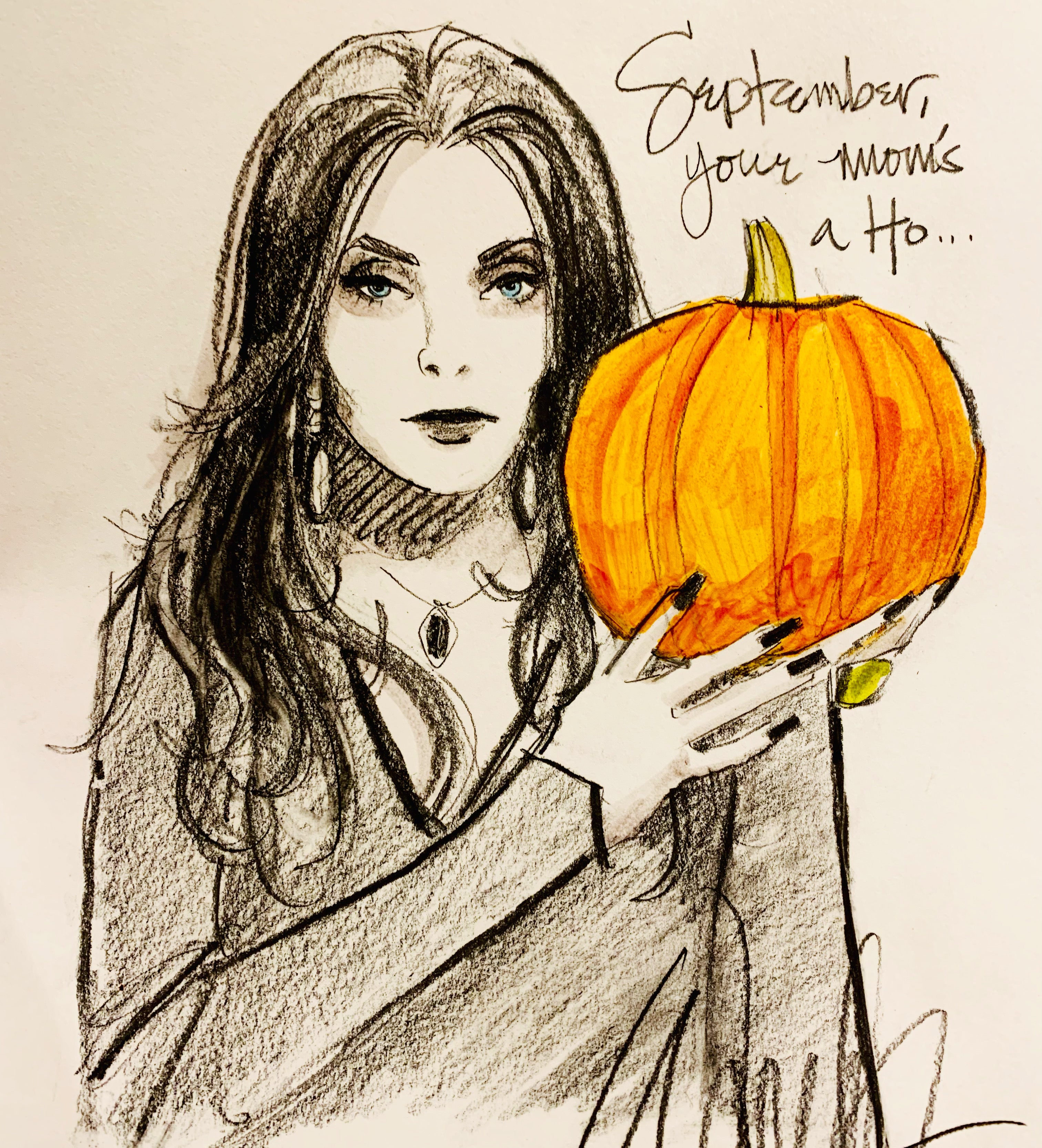 September is a prick tease Original Sketch