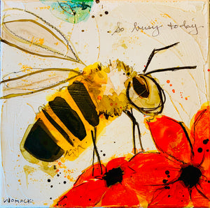 Scrappy Bee Original Painting SOLD