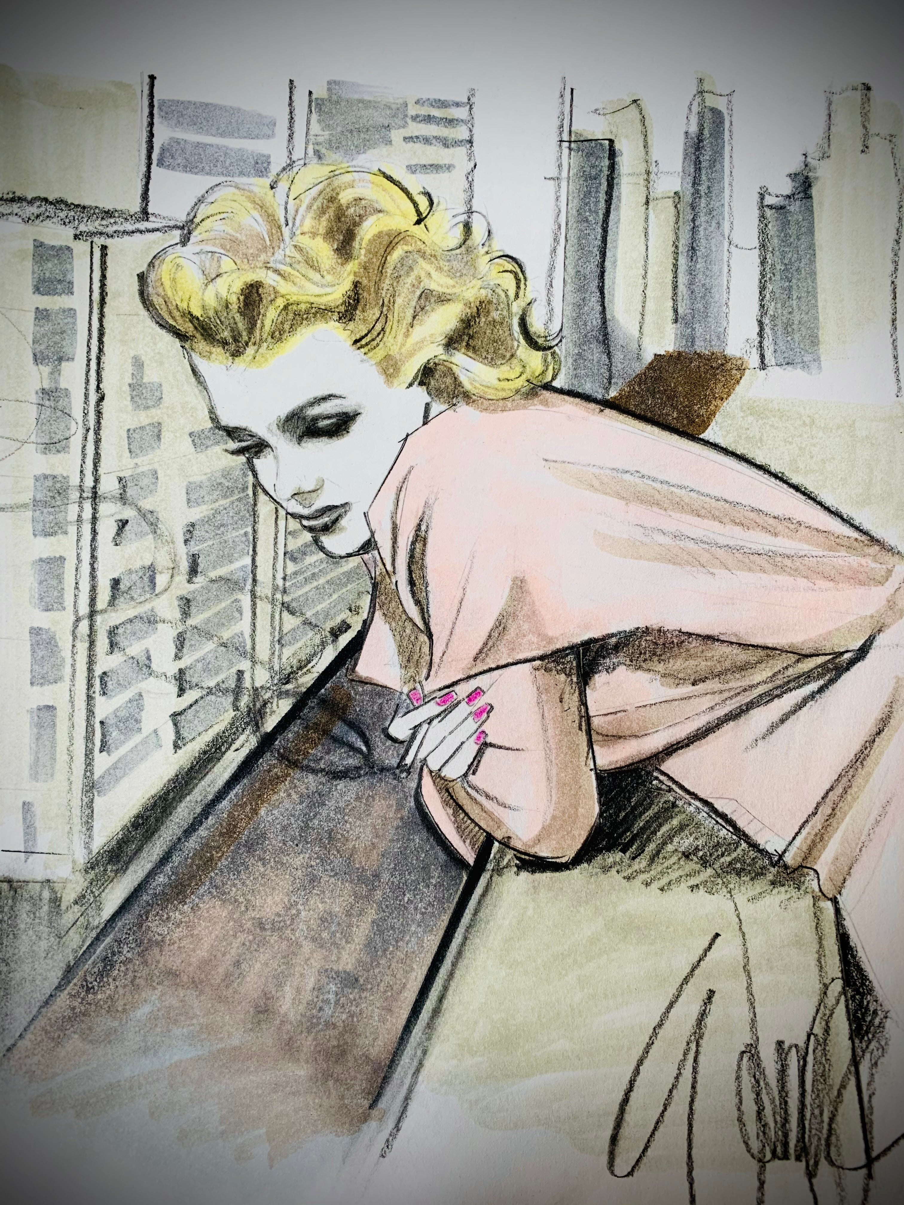 Rooftop Marilyn print