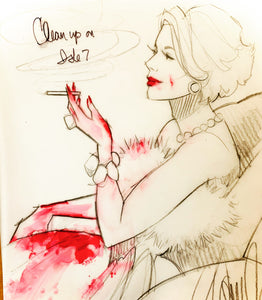 Clean up on isle 7 Original Sketch