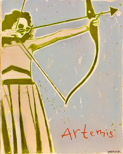 SOLD Artemis (Goddess of the Hunt) Original Painting