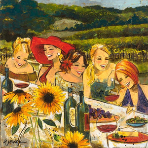 (5-6 Person) Women and Wine Custom Painting