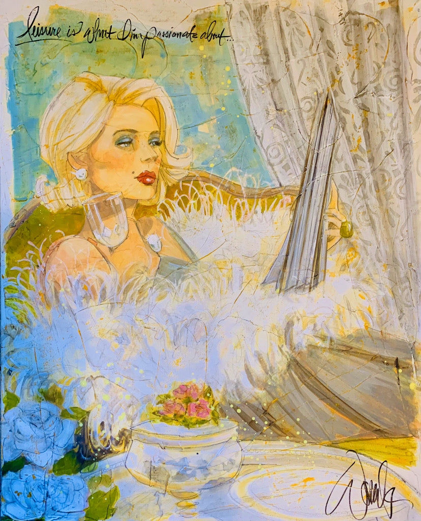 Leisure is what I’m passionate about original painting SOLD