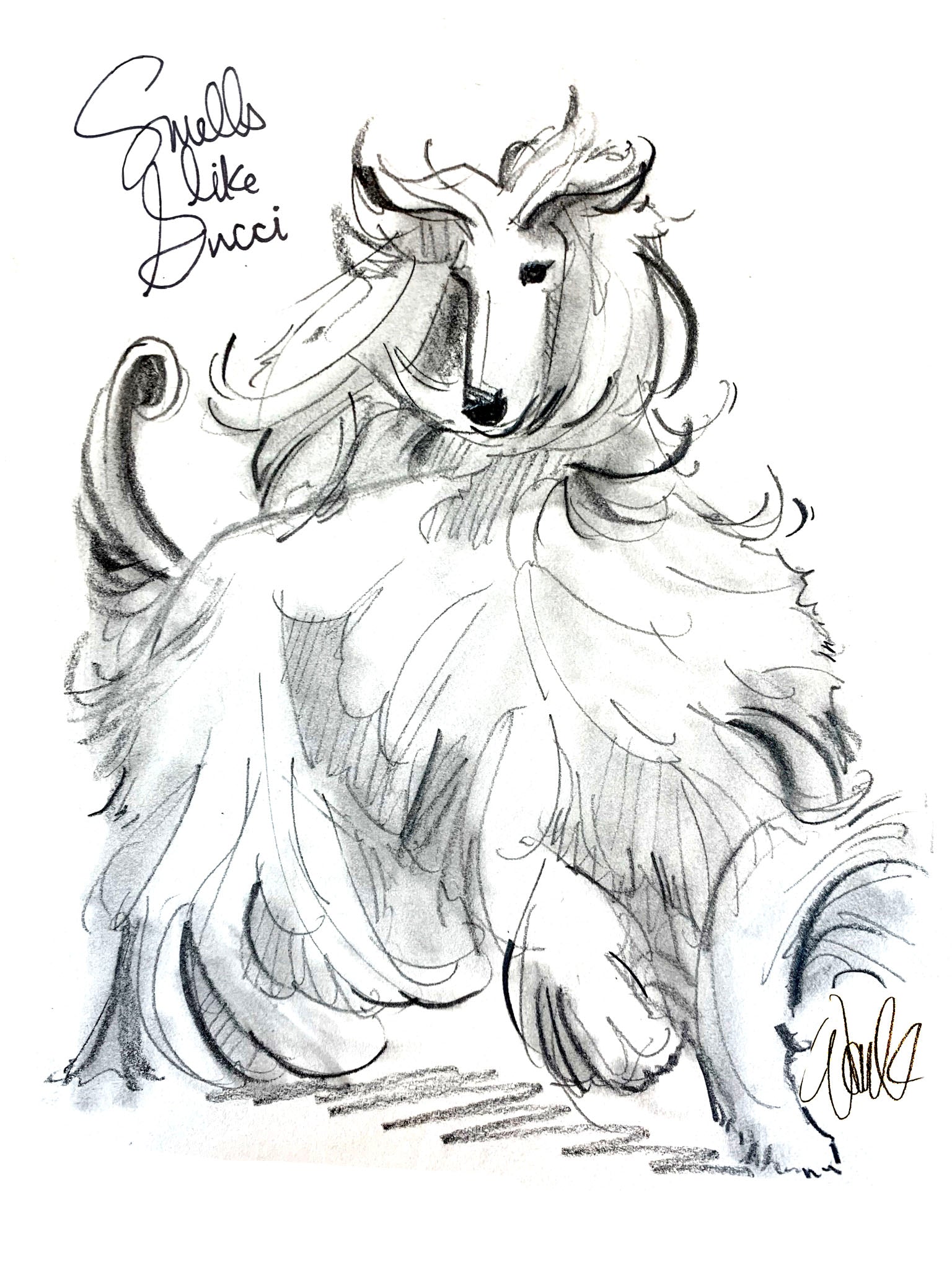 Smells Like Gucci Original Sketch