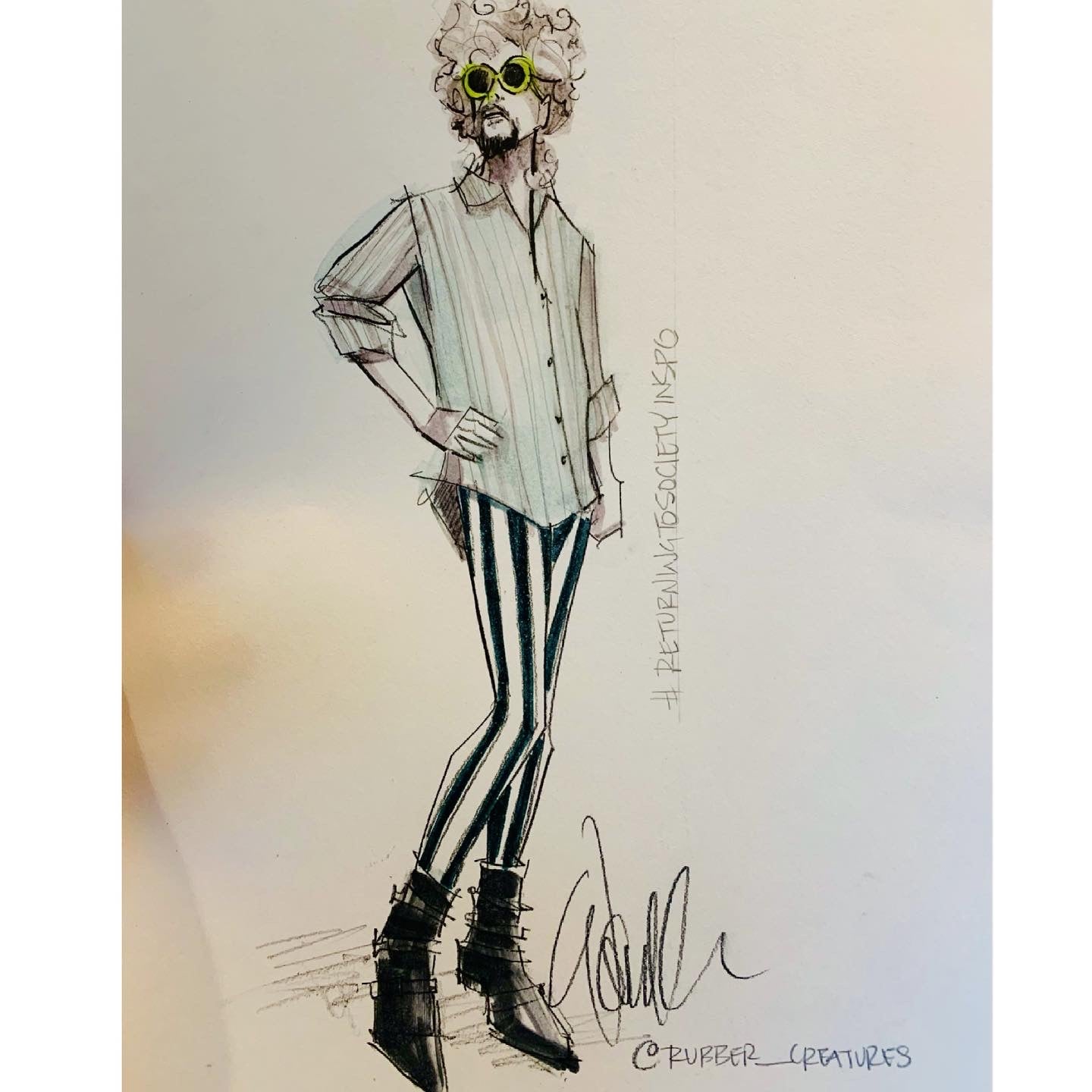 Return to Society Original Sketch SOLD