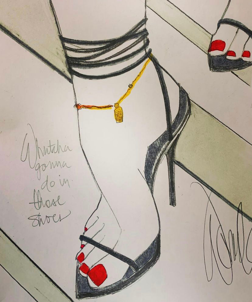 Those Shoes Original Sketch SOLD