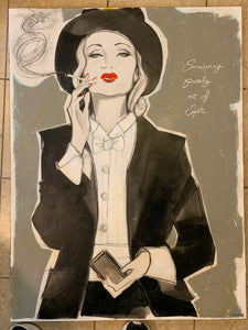 SOLD Surviving Purely out of Spite Original Painting