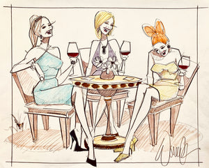 Red Red Wine Original Sketch SOLD
