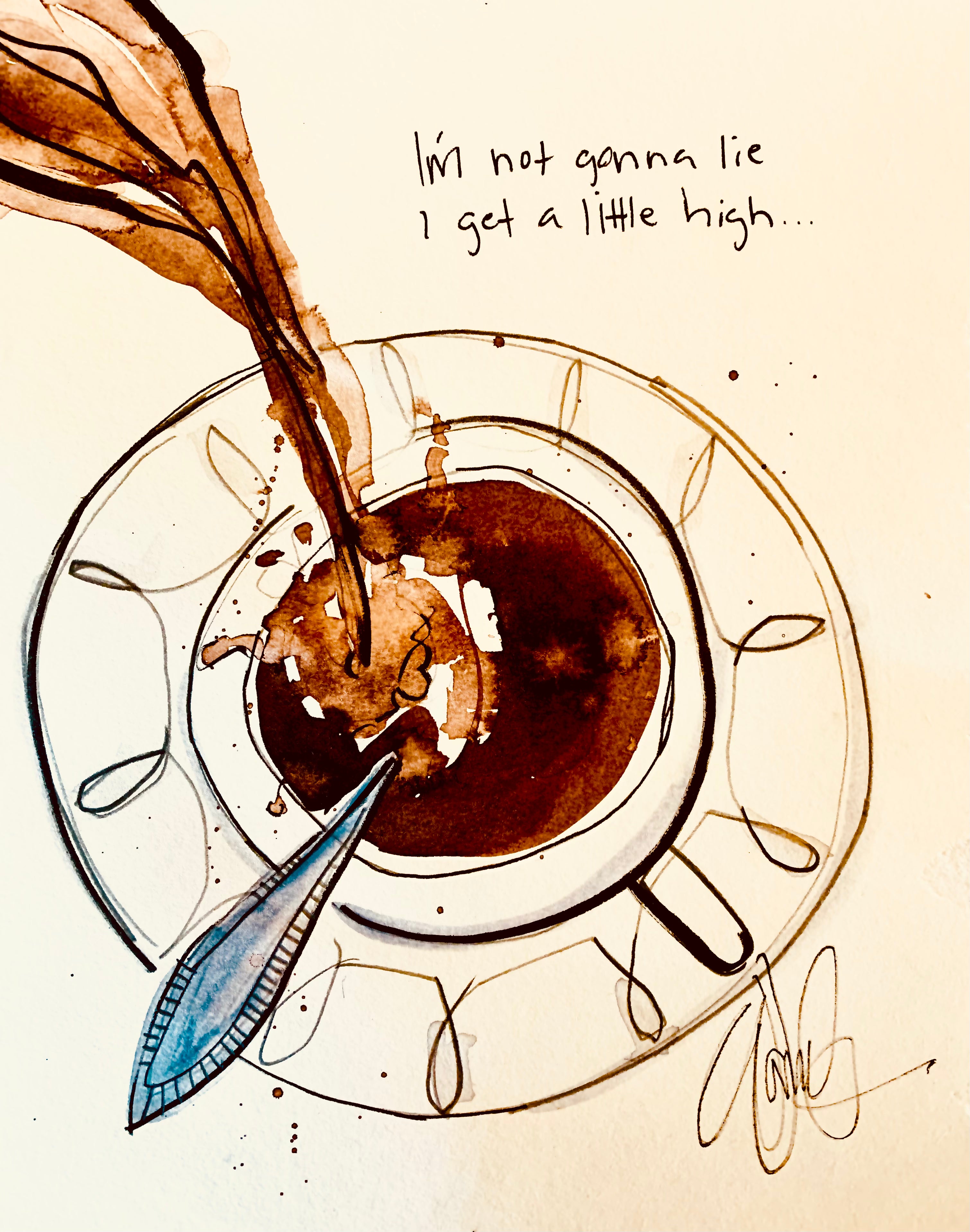 Not gonna Lie Original Sketch/painting