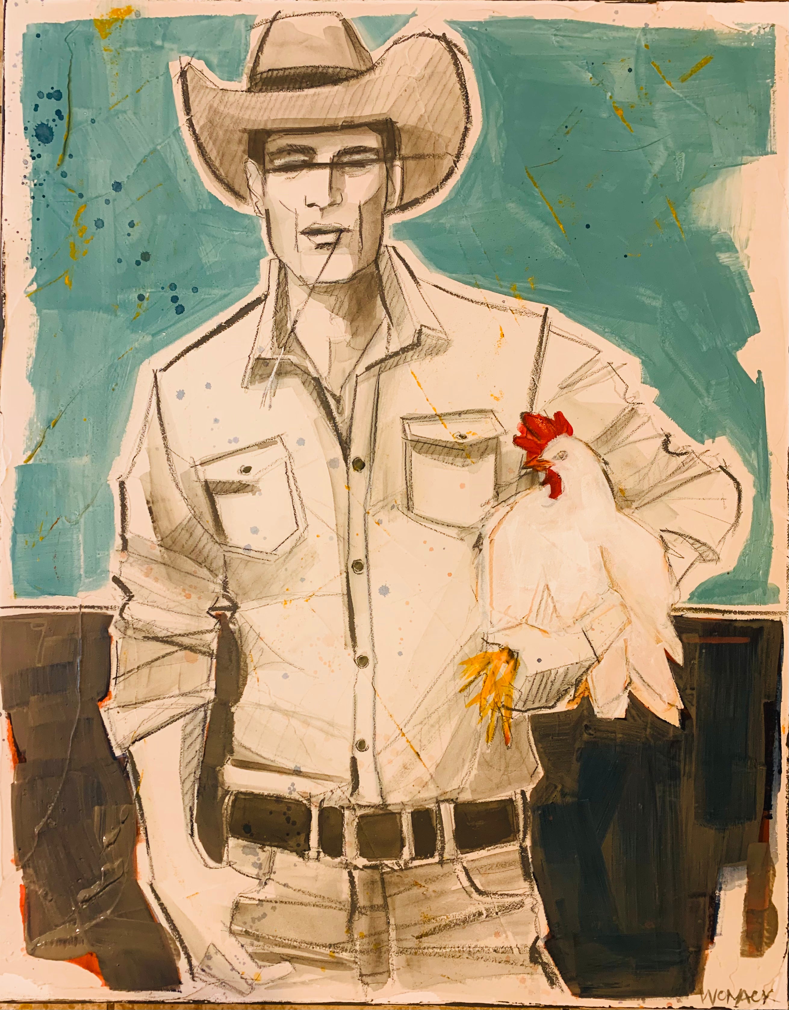 Where Have All the Cowboys Gone Series #2 Original Painting