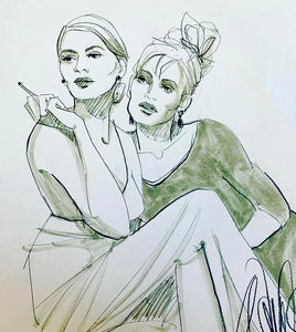 Eating in front of the hungry Original Sketches