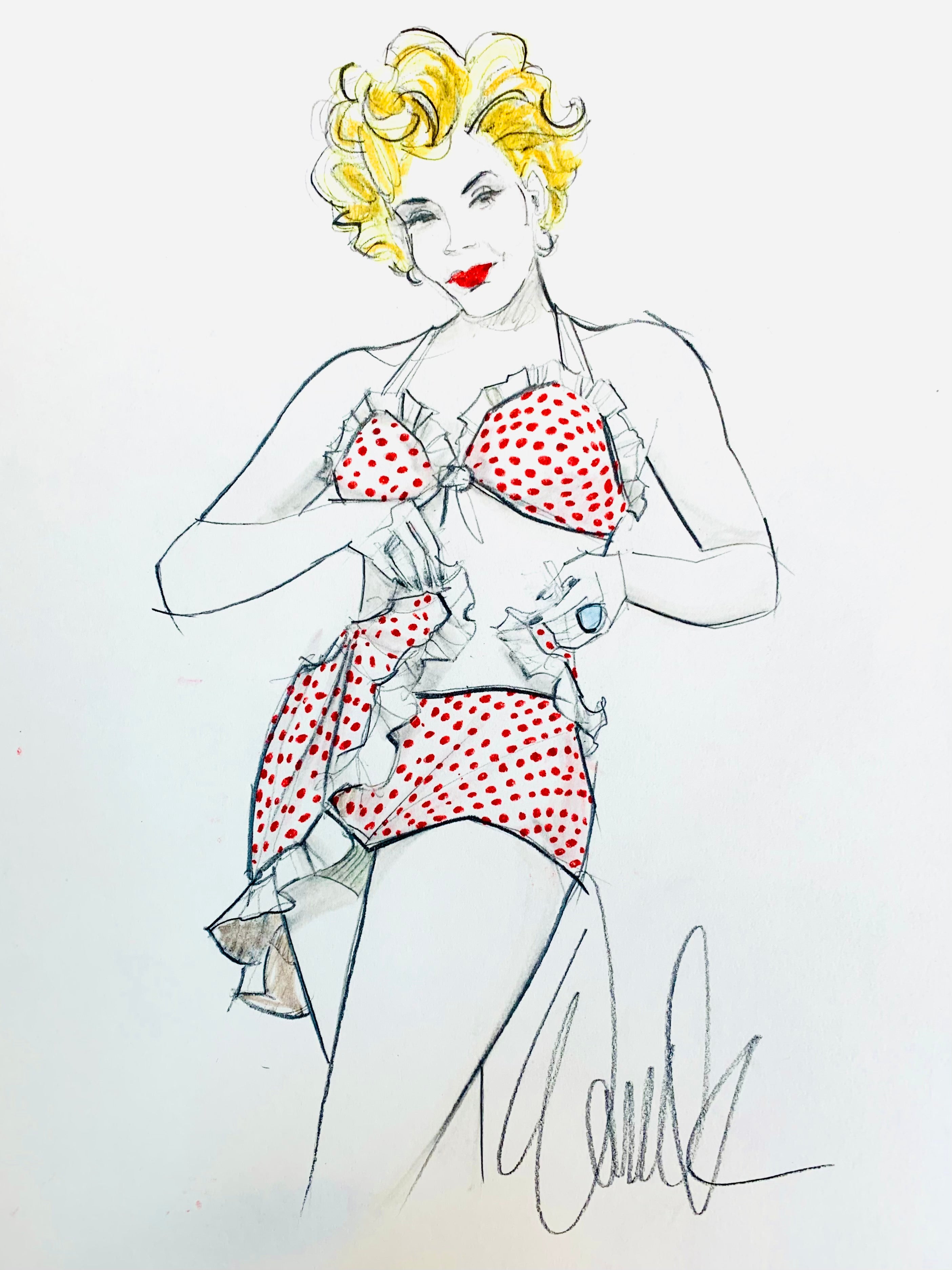 Bathing Beauties print (set of three)