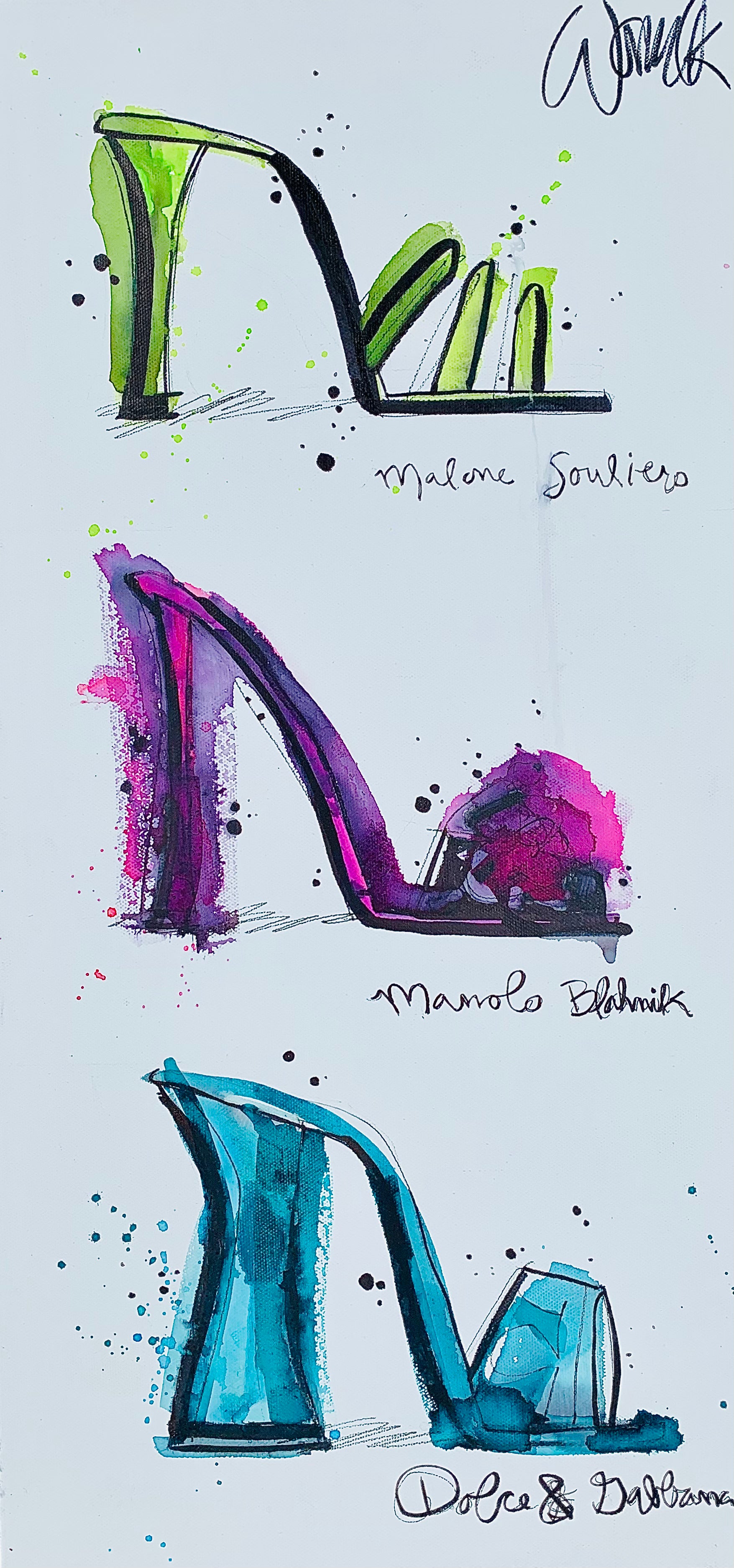 Threesome (shoes) Illustration