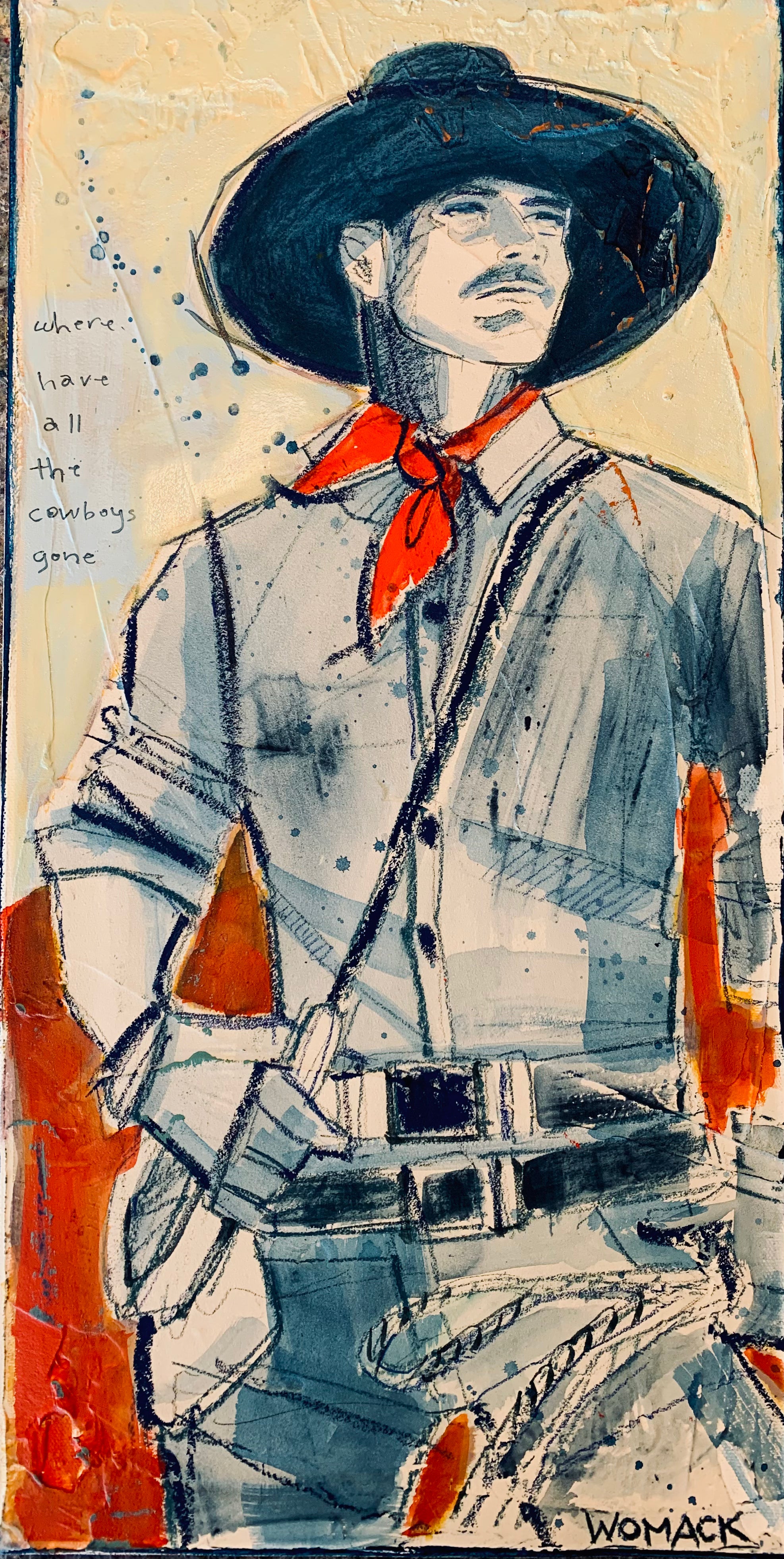 SOLD Where Have All the Cowboys Gone? Original Painting