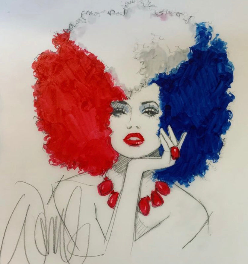 Americana Original Sketch-SOLD