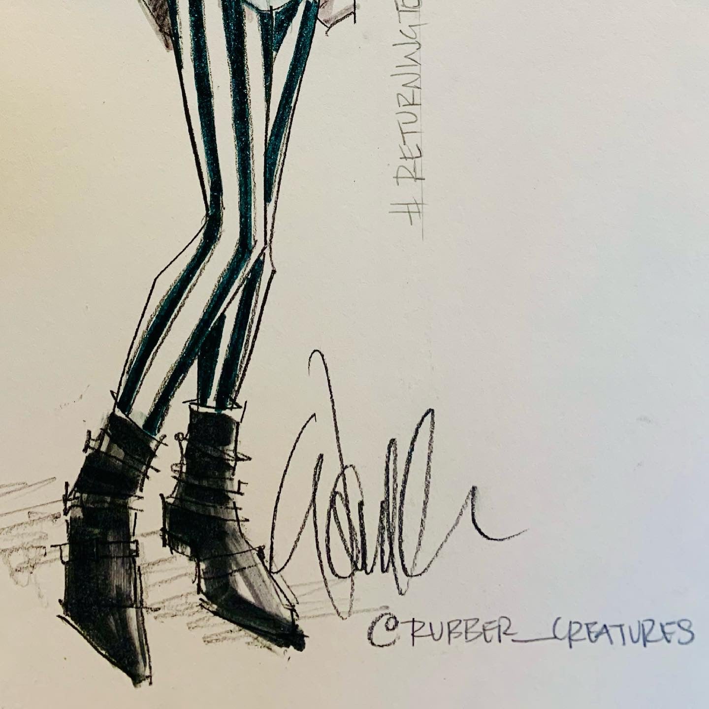 Return to Society Original Sketch SOLD
