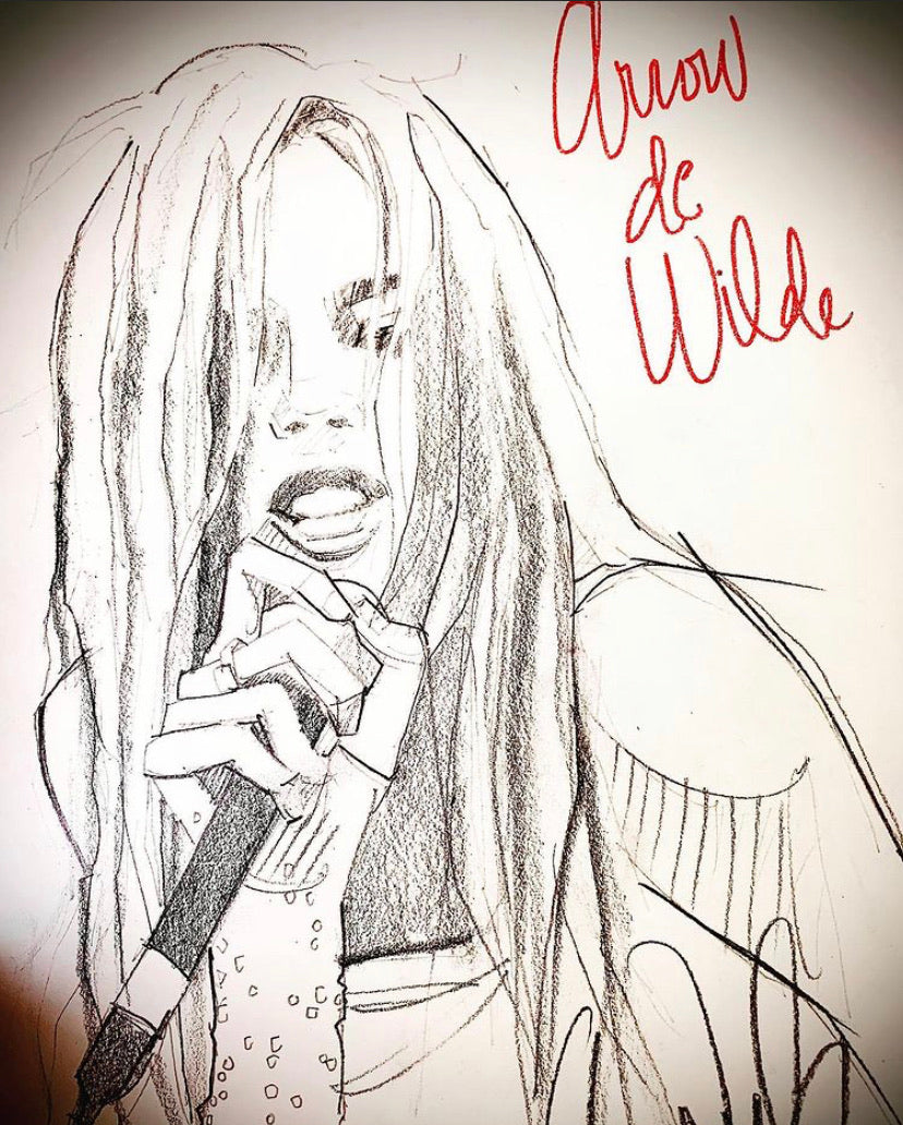 Arrow de Wilde Original Sketch-SOLD