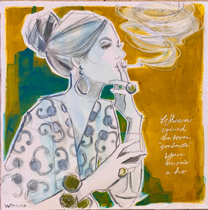 SOLD Your Mom’s a Ho Original Painting