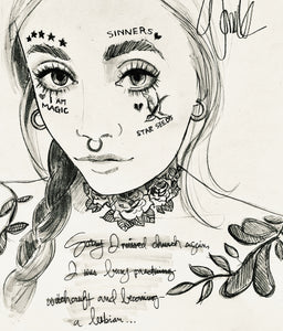Sorry not sorry Original Sketch SOLD
