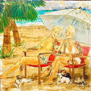 (2 Person) Women and Wine Custom Painting