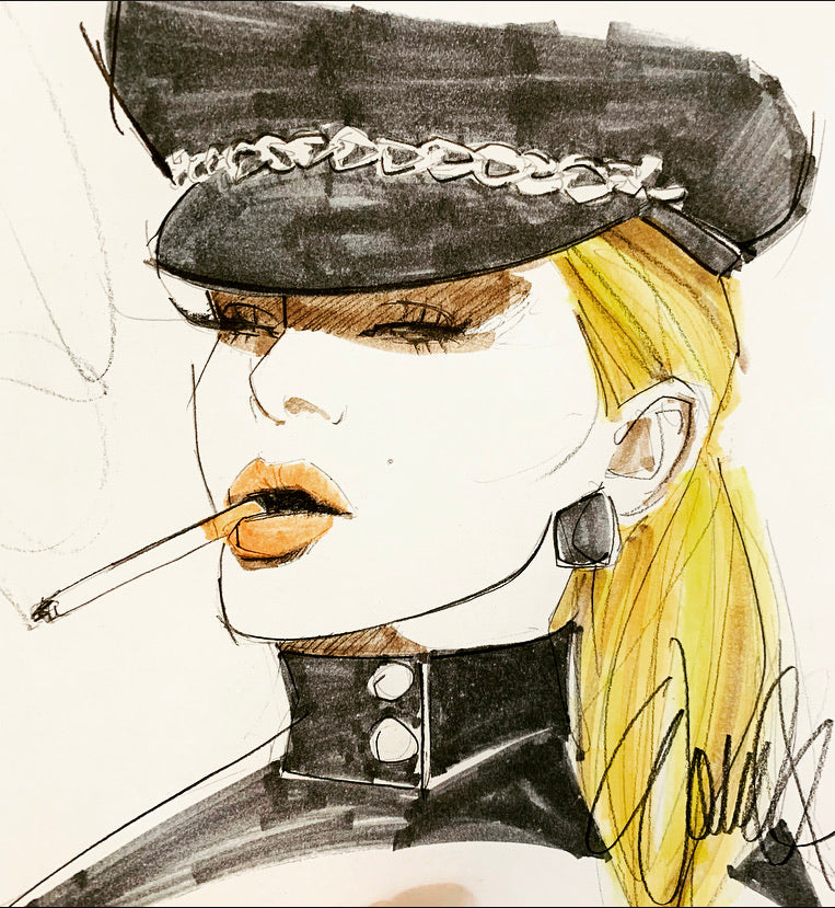Late for church again 2 Original Sketch