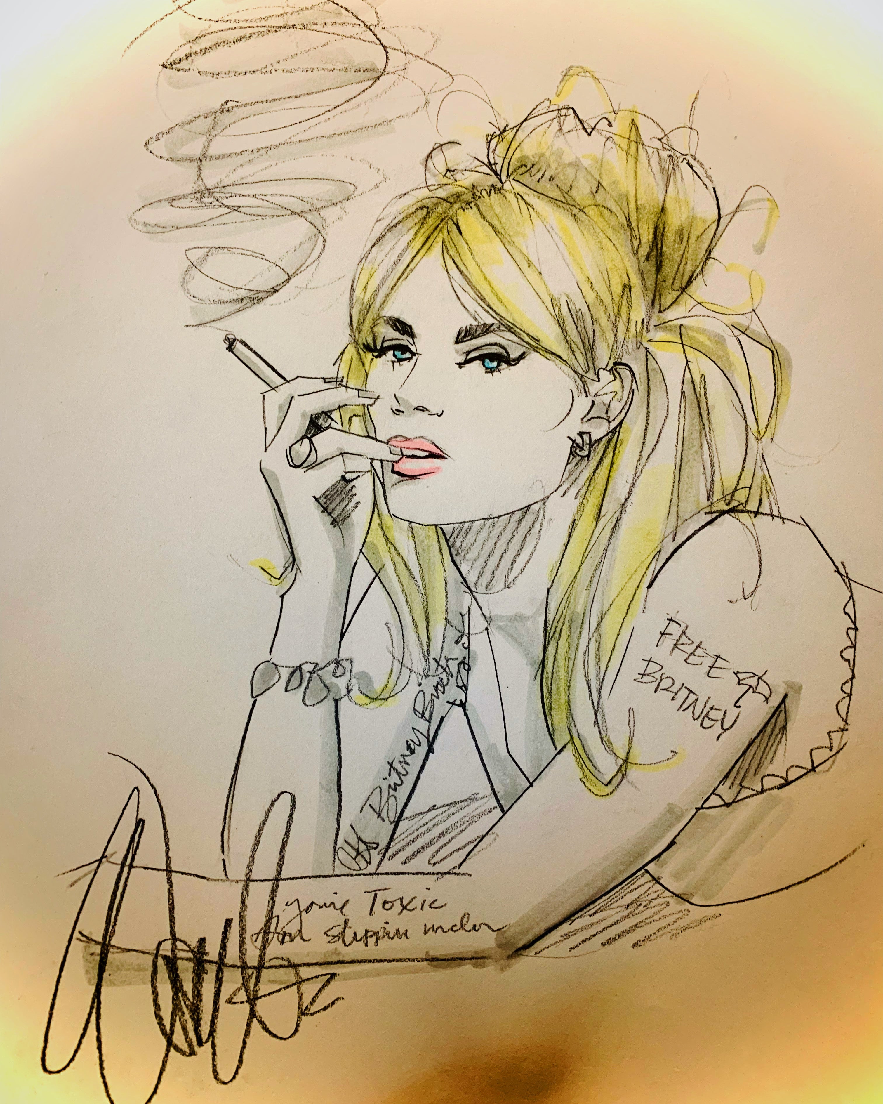 Britney Fan Original Sketch