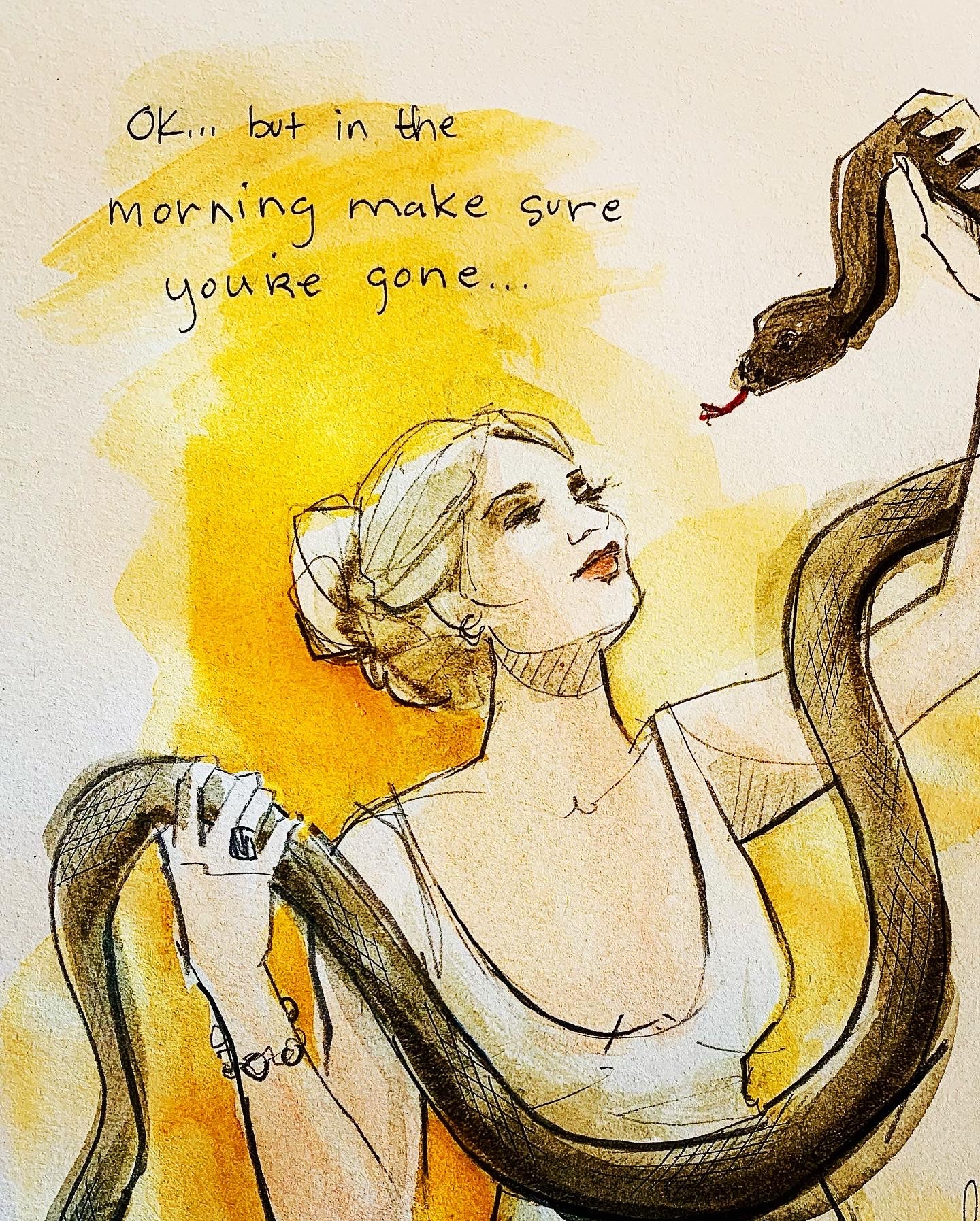 Let’s be Toxic Original Sketch/painting