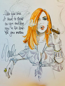 Fine Wine Original Sketch