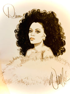 Diana Original Sketch SOLD